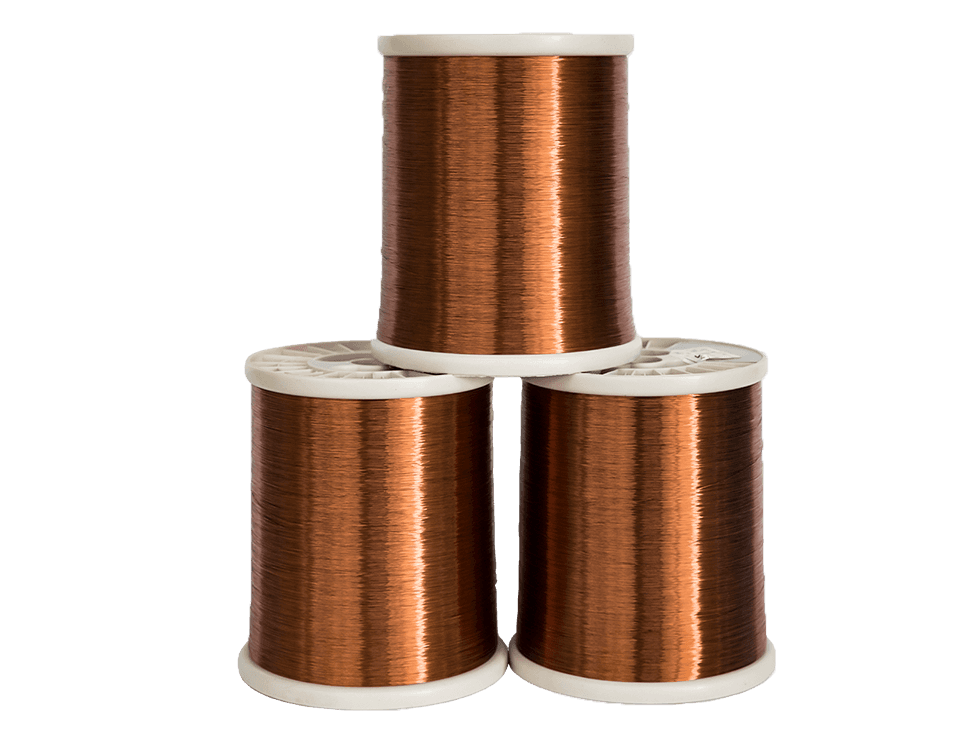 Flexible enameled wire spool for complex motor winding